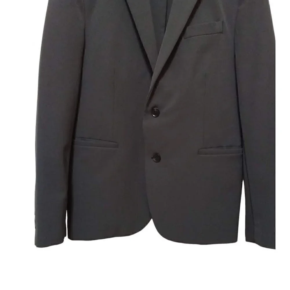 J. Ferrar Gray Slim Fit Stretch Fabric Single Breasted Blazer Sz L (42-44)